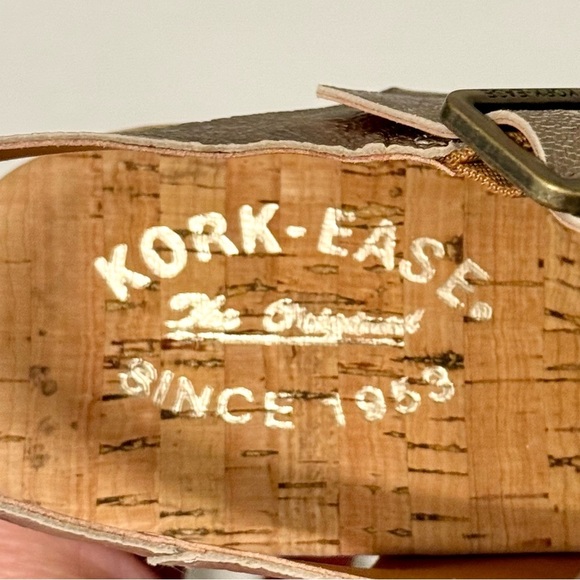 NIB‎ Kork-Ease Della Slingback Platform Sandal Light Gold Size 10 - Picture 10 of 14